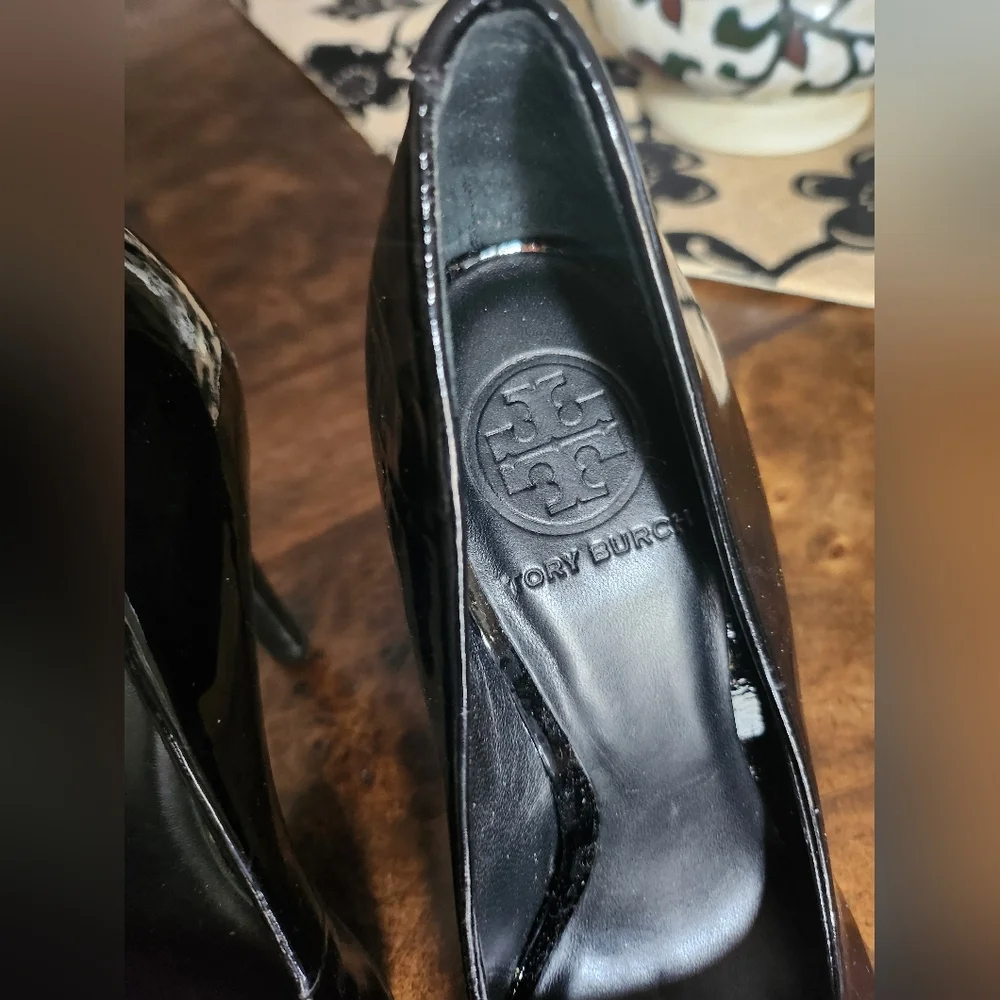 Tory Burch Jude Patent Platform Heels size 7